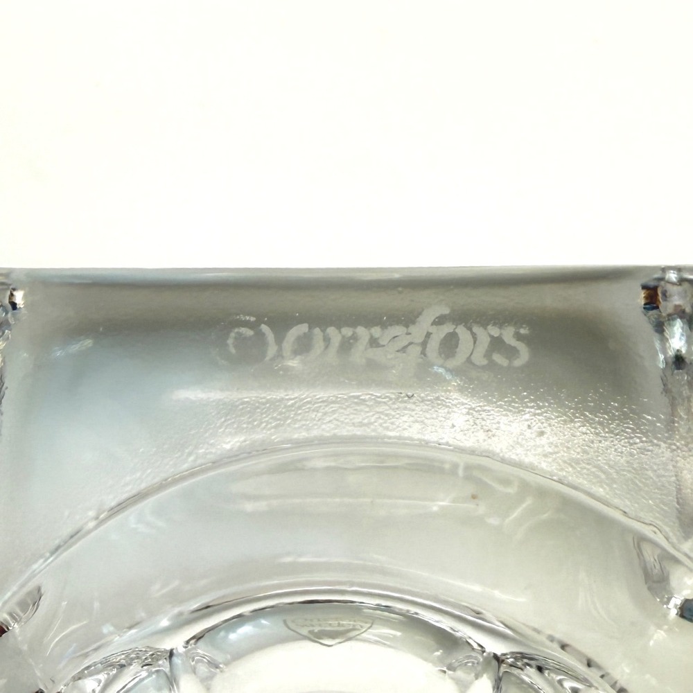 Vintage Orrefors Max Crystal Cross Votive Tealight Holders Pair Anna Ehrner - Picture 11 of 16